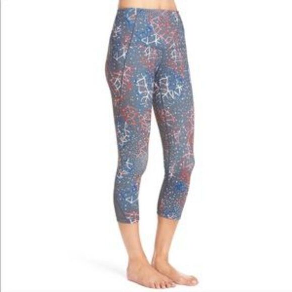 Zella Hatha Constellation High Rise Crop Leggings - Picture 2 of 8